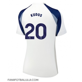 Tottenham Hotspur Mohammed Kudus #20 Tricou Fotbal Replică 2025-26 Femei Acasa